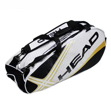 Large Capacity Tennis Racket Bag with Shoe Compartment and Shoulder Straps