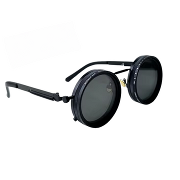 Adjustable ND9 Polarized Round Sunglasses UV400 Protection