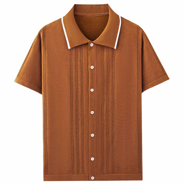 Prestige Knit Polo Cardigan