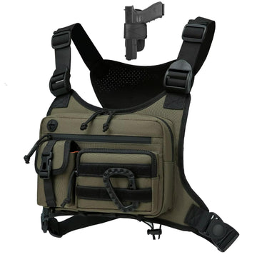 Tactical Chest Bag Vest Rig – Adjustable, Waterproof, Multi-Pocket Utility Pack