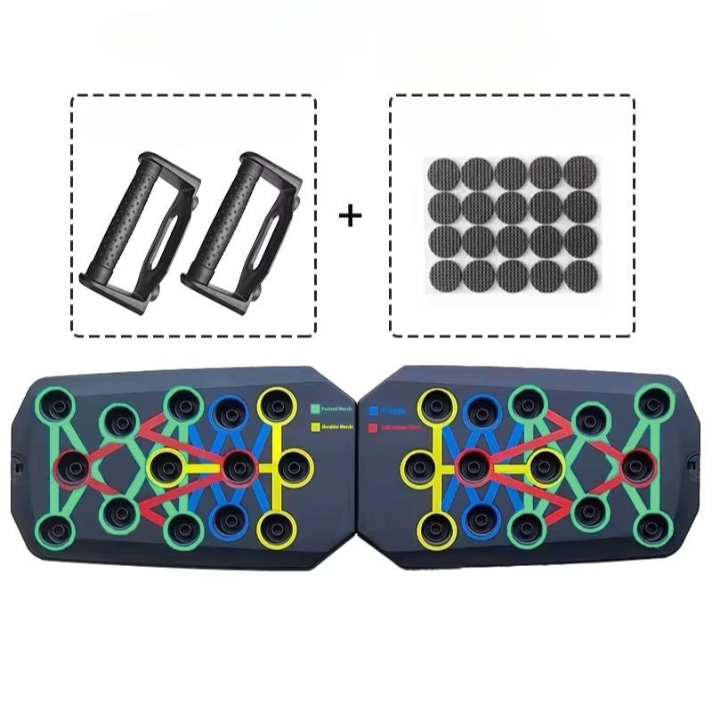 Foldable Push-Up Board with Handles for Home Upper Body Workouts