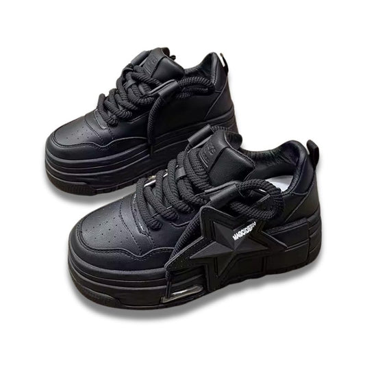 Women’s Platform Star Sneakers Chunky Casual Walking Shoes for Everyday Comfort