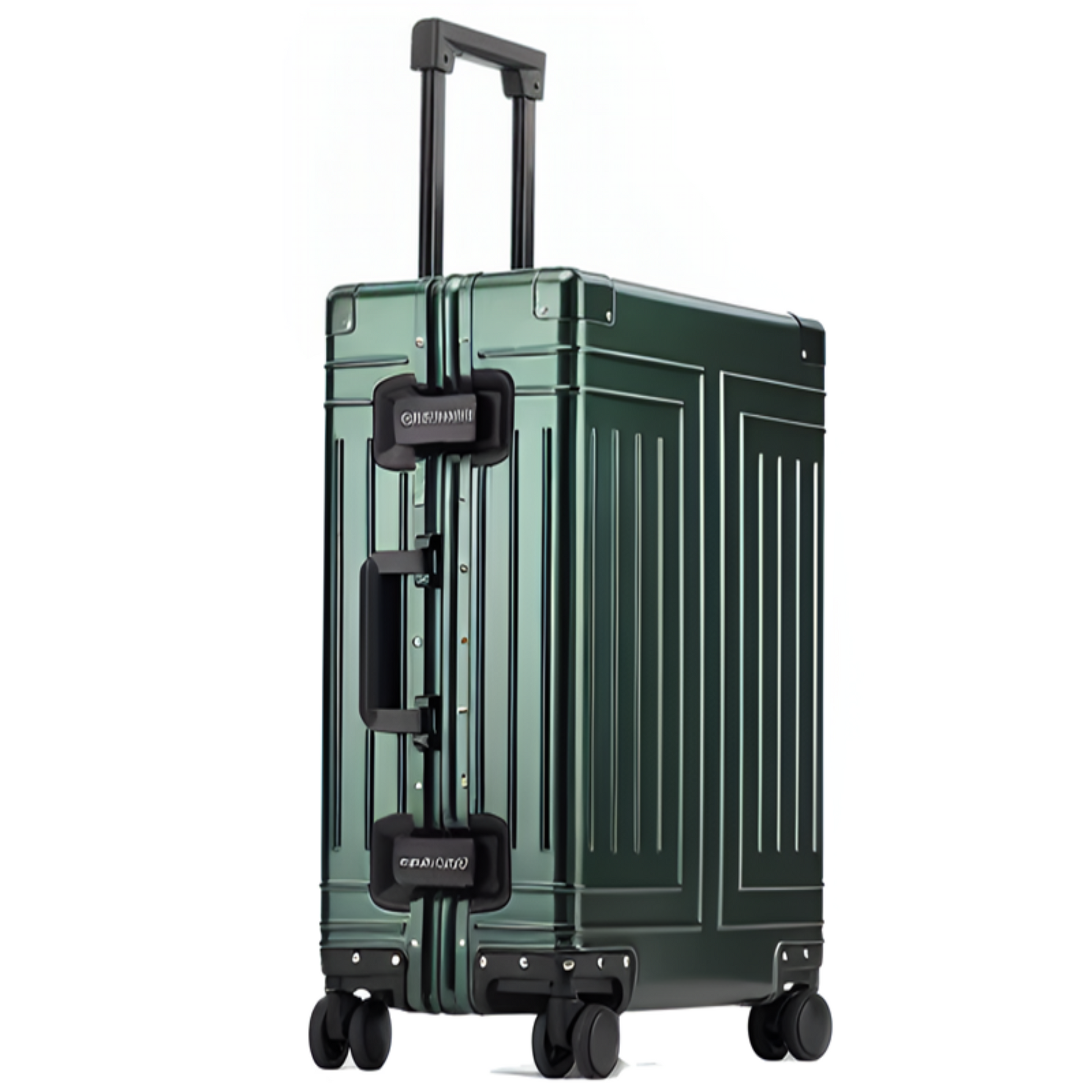 Aluminum shops spinner luggage