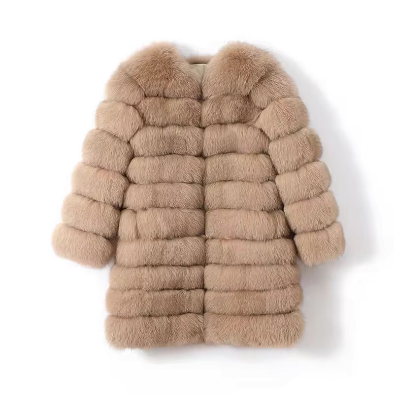 Elegant Women's Faux Fur Coat – Luxurious and Warm Winter Outerwear