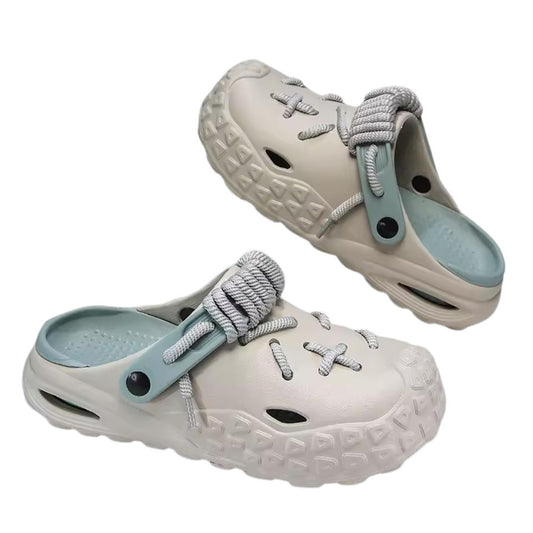 Breathable Thick Sole Summer Clogs with Convertible Heel Strap
