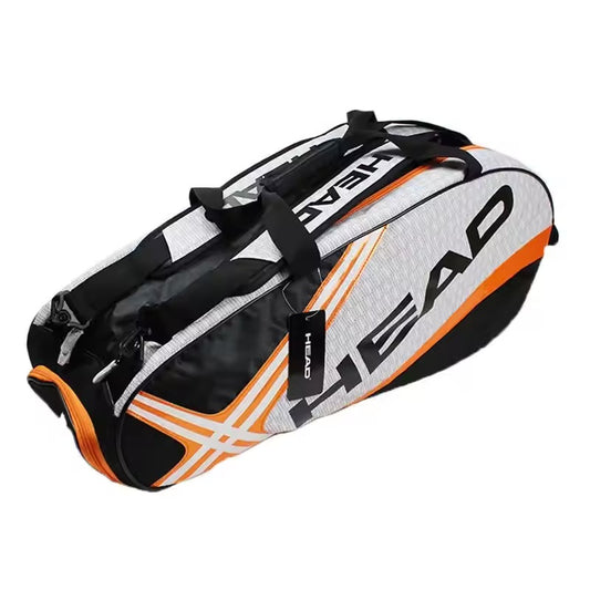 Large Capacity Tennis Racket Bag with Shoe Compartment and Shoulder Straps