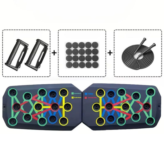 Foldable Push-Up Board with Handles for Home Upper Body Workouts