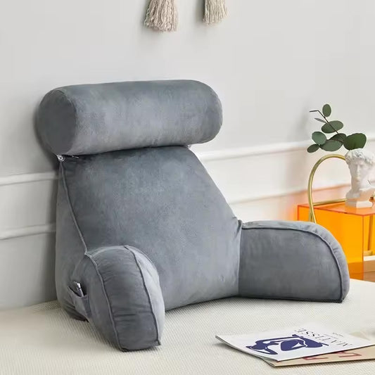Bed Reading Pillow with Arms Supportive Memory Foam
