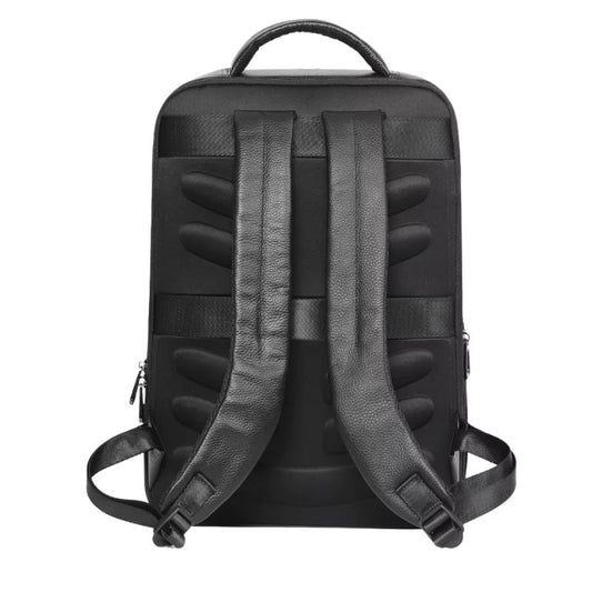 Premium Genuine Leather Laptop Backpack – Business And Travel Bag with USB Charging Port