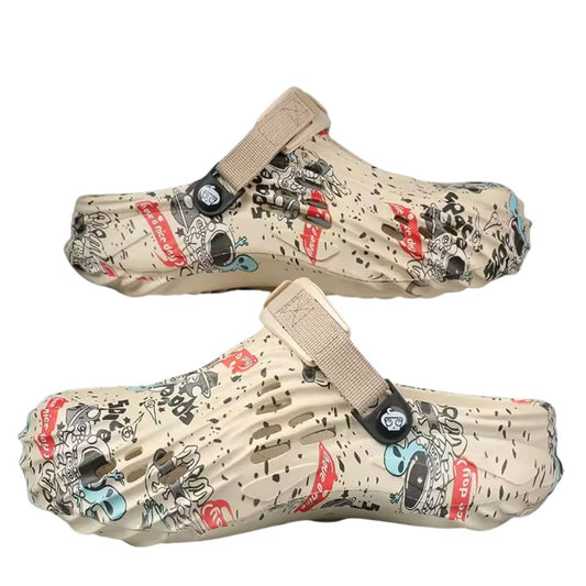Men’s Lightweight EVA Clogs Slip-On Sandals Breathable Summer Shoes with Strap