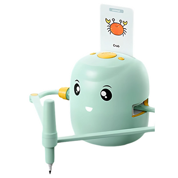 Kids Drawing Robot Learning Toy with 100 Sketch Cards Rechargeable