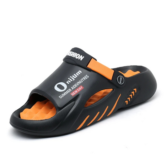 Men EVA Platform Slides Soft Sole Outdoor Beach Slippers