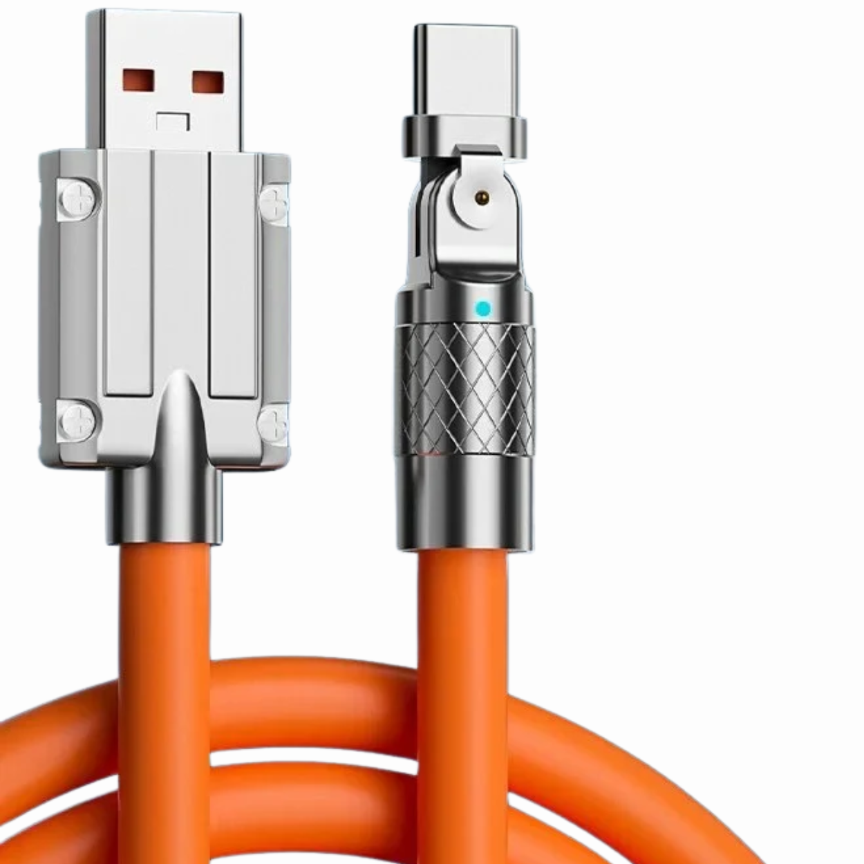 Rotating Type-C Fast Charger Cable for Phones