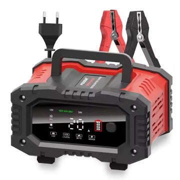 Smart 12V/24V Battery Charger 20A/10A with Repair Mode for Car, Motorcycle, and Truck