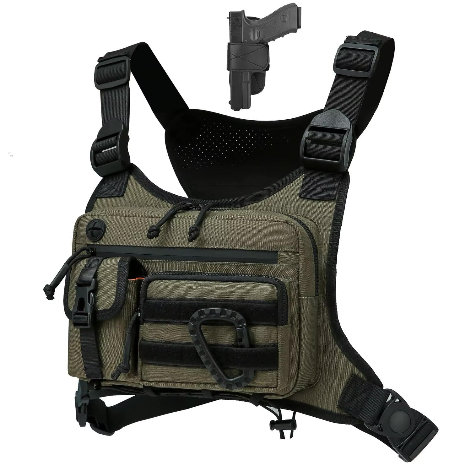 Tactical Chest Bag Vest Rig – Adjustable, Waterproof, Multi-Pocket Utility Pack