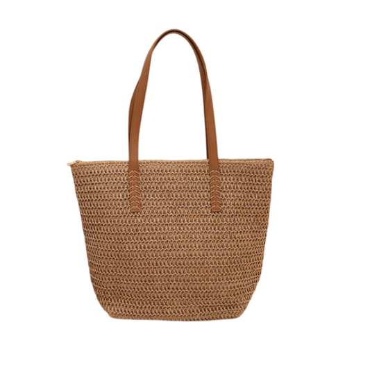 Handmade Summer Woven Tote - Large Capacity Shoulder Bag for Women