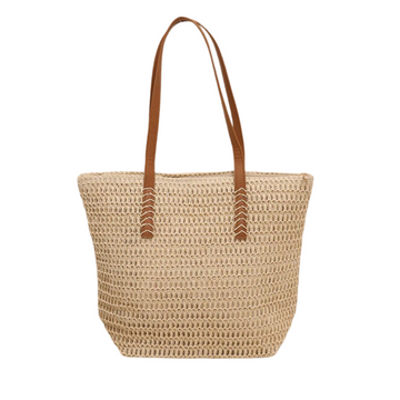 Handmade Summer Woven Tote - Large Capacity Shoulder Bag for Women