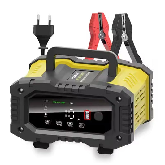 Smart 12V/24V Battery Charger 20A/10A with Repair Mode for Car, Motorcycle, and Truck