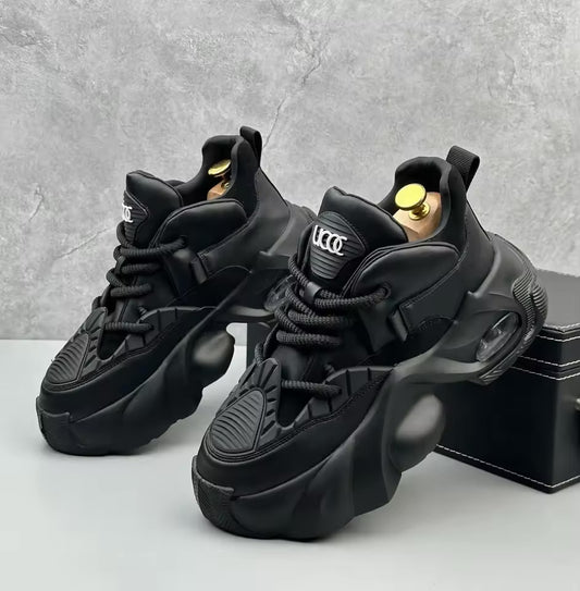 Men's Air Cushion Height Increasing Platform Sneakers for Walking and Street Style