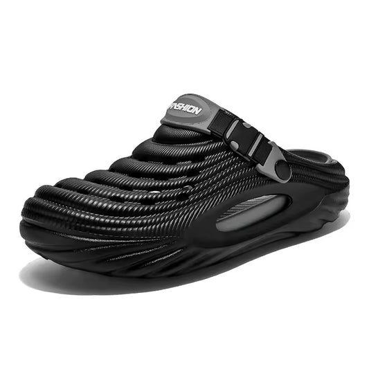 Men's Breathable Clogs with Soft Sole and Adjustable Heel Strap for Indoor and Outdoor Use