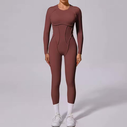 Women's One-Piece Sports Jumpsuit Slim Fit Yoga Bodysuit